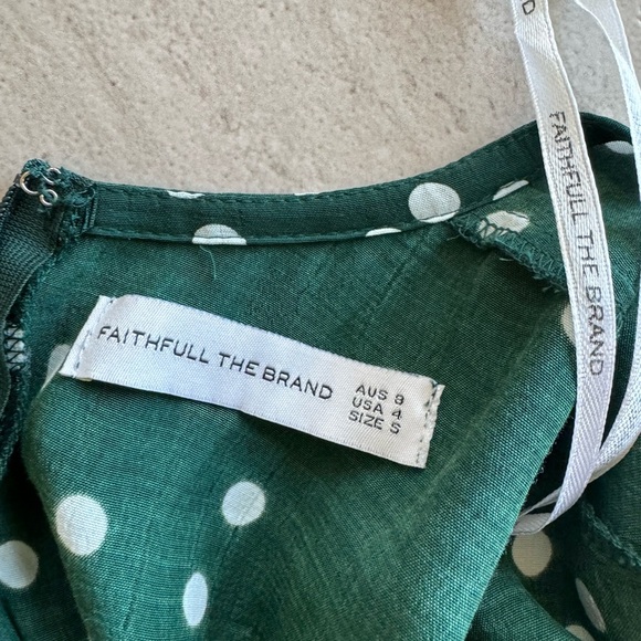 Faithful The Brand Farah Linnea Dot Maxi Dress Size 4 - Picture 3 of 11